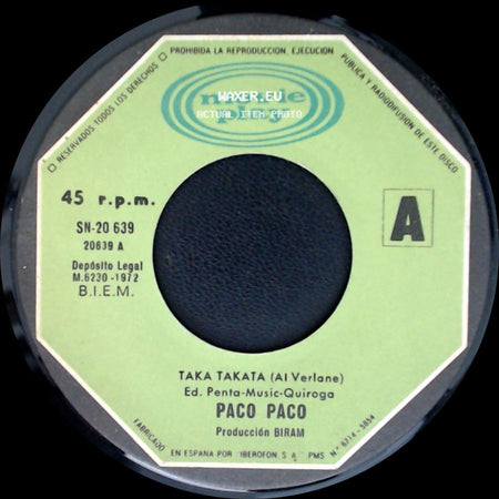 Paco Paco - Taka Takata (Ai Verione) / Ole España (Al Verlane) side A