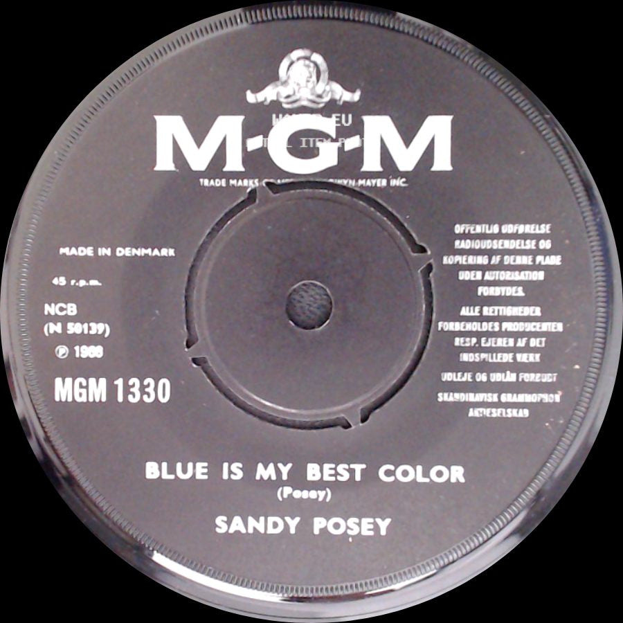 Sandy Posey - Blue Is My Best Color / Single Girl side A