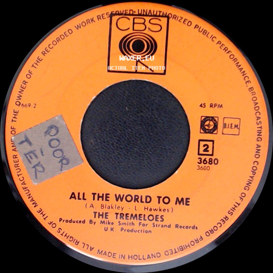 The Tremeloes - All The World To Me / My Little Lady side A