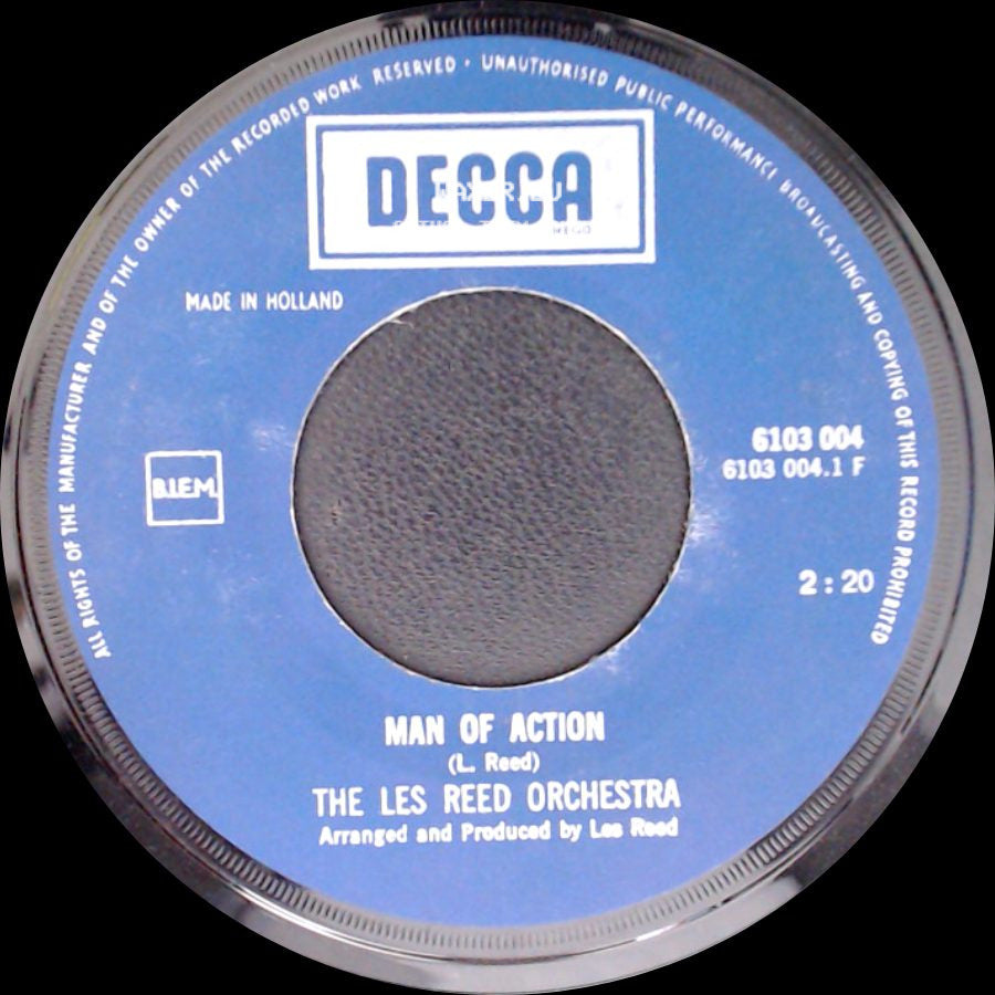 The Les Reed Orchestra - Man Of Action / Madrid side A