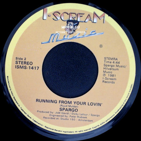 Spargo - One Night Affair / Running From Your Lovin' side B
