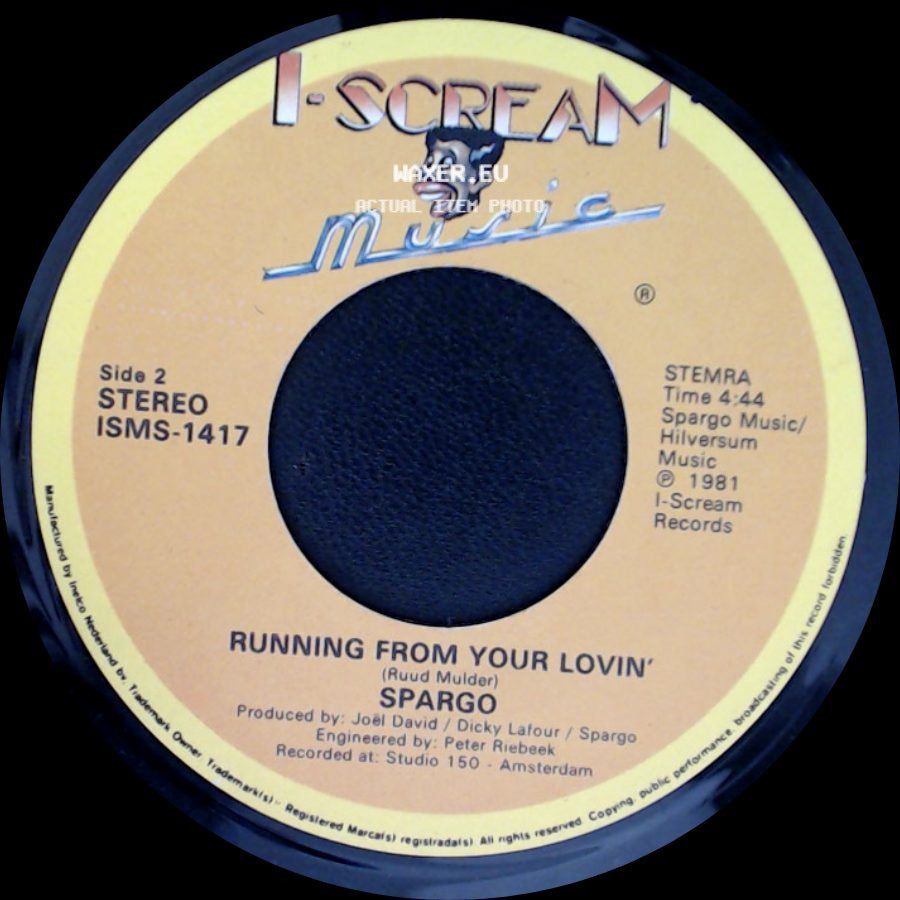 Spargo - One Night Affair / Running From Your Lovin' side B