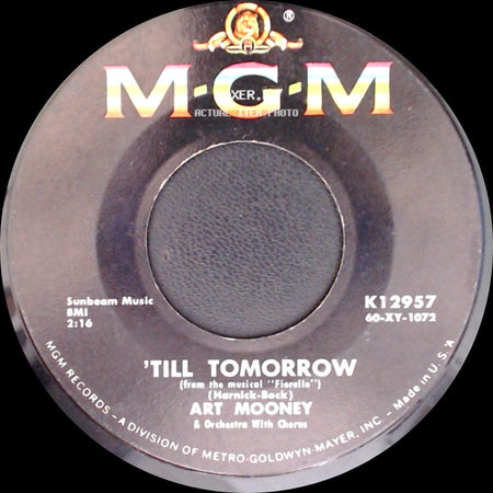 Art Mooney - 'till Tomorrow / I Ain't Down Yet side A