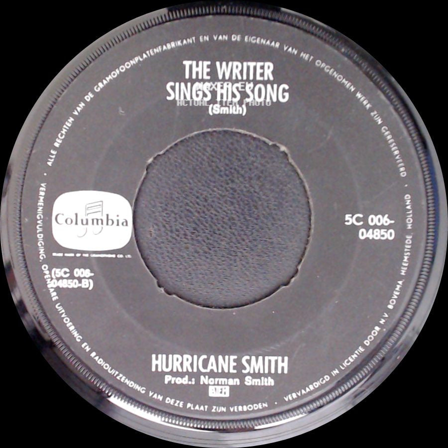 Hurricane Smith - The Writer Sings His Song / Don't Let It Die side A