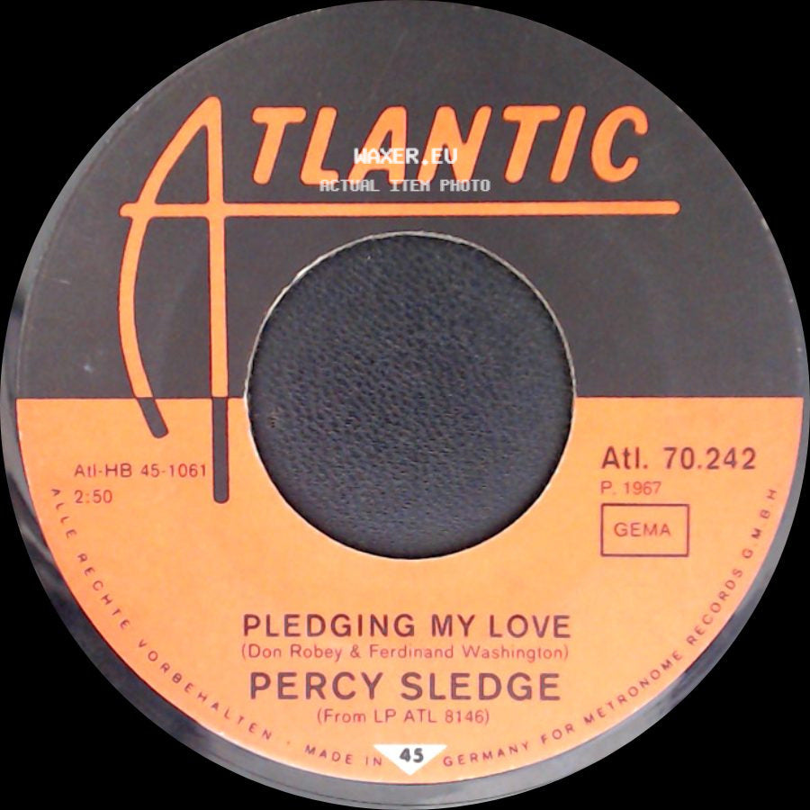 Percy Sledge - My Special Prayer / Pledging My Love side B