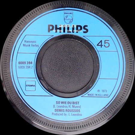 Demis Roussos - So Wie Du Bist / Schönes Mädchen Aus Arcadia side A