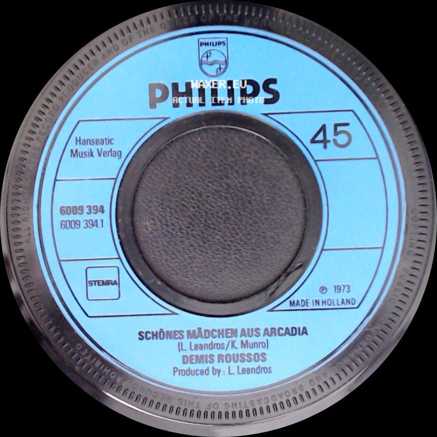 Demis Roussos - So Wie Du Bist / Schönes Mädchen Aus Arcadia side B