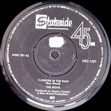 The Move - (Here We Go Round) The Lemon Tree / Flowers In The Rain side B
