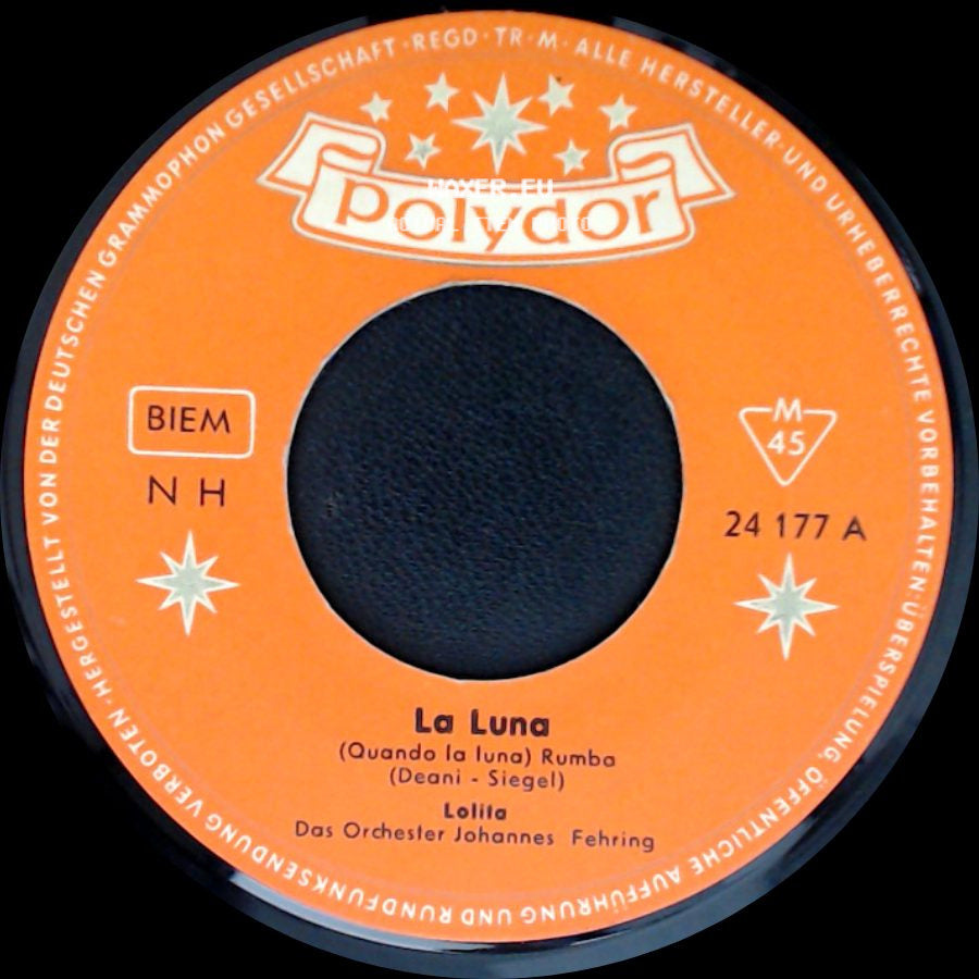 Lolita - La Luna / Seemann... (Deine Heimat Ist Das Meer) Foxtrot side A
