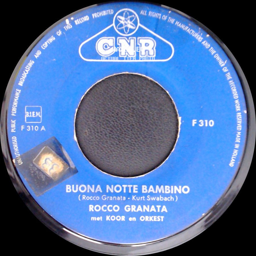 Rocco Granata - Buona Notte Bambino / Wenn Die Sonne Scheint (Il Sole Dell' Amore) side A