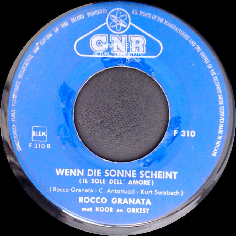 Rocco Granata - Buona Notte Bambino / Wenn Die Sonne Scheint (Il Sole Dell' Amore) side B