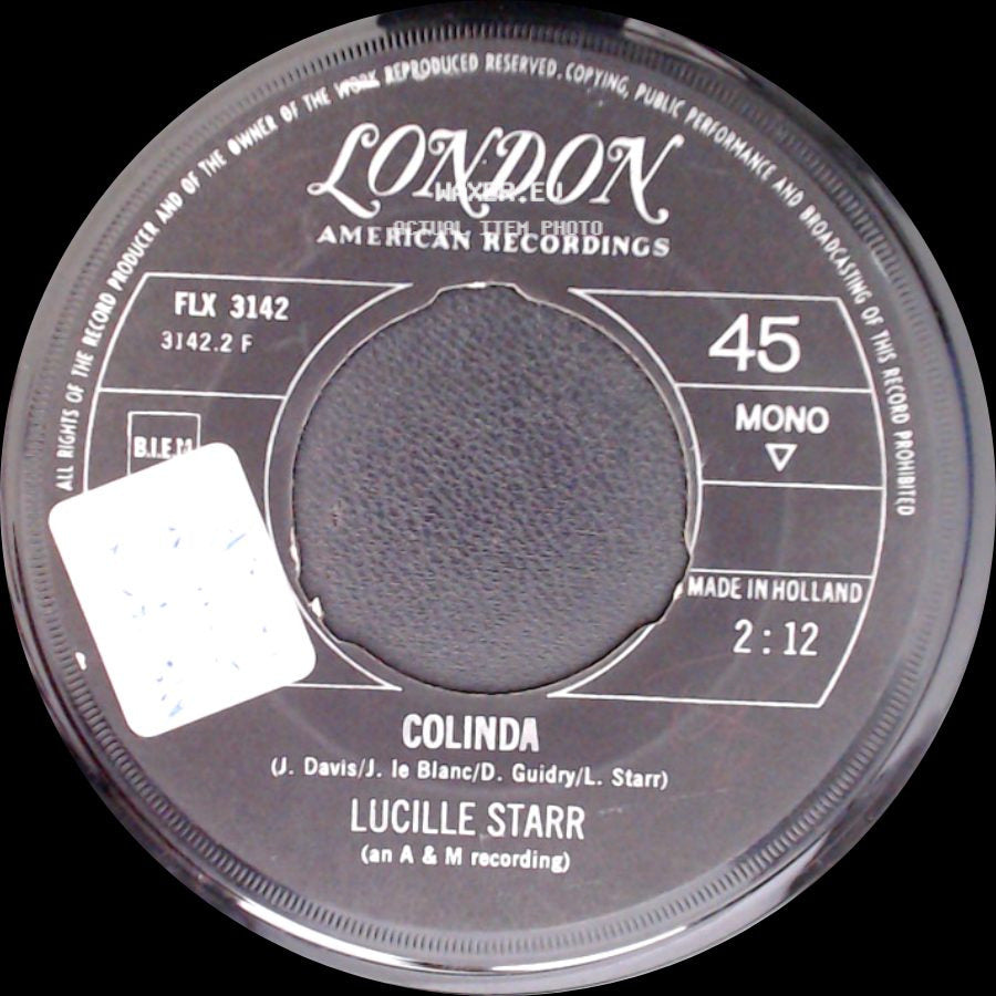 Lucille Starr - Crazy Arms / Colinda side B