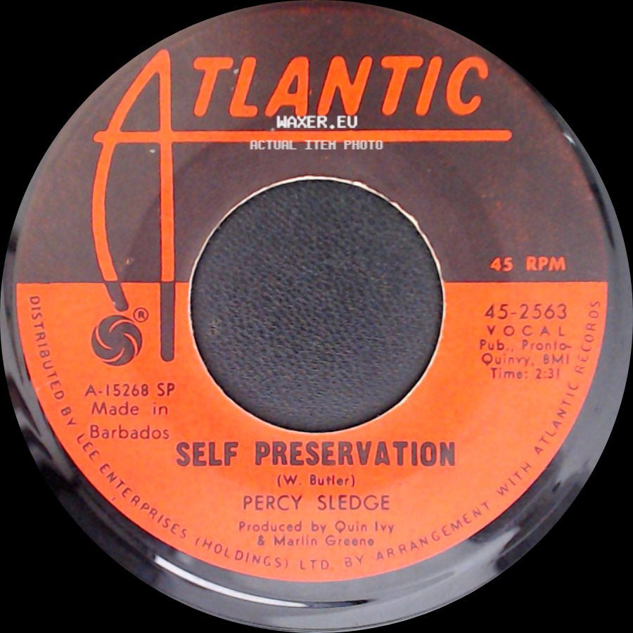 Percy Sledge - You're All Around Me / Self Preservation side B