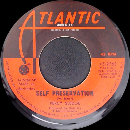 Percy Sledge - You're All Around Me / Self Preservation side B