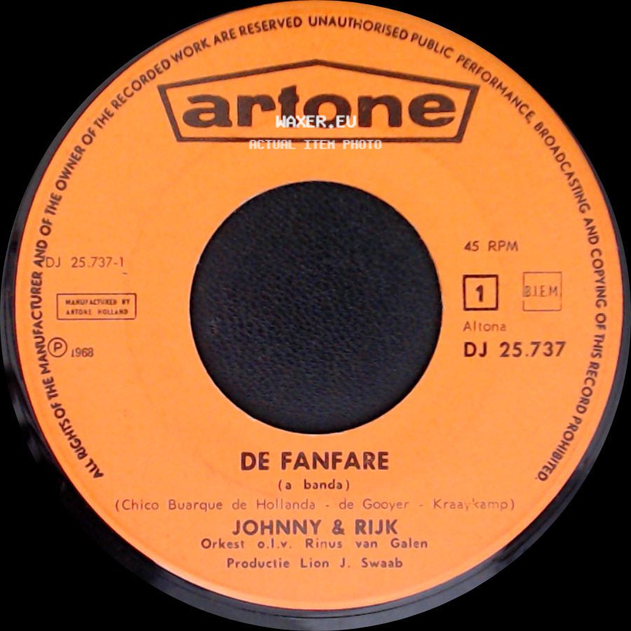 Johnny & Rijk - Ouwe Taaie, Jippie - Jippie - Jée! / De Fanfare (A Banda) side B