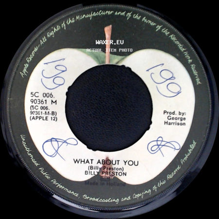 Billy Preston - That's The Way God Planned It / What About You side B