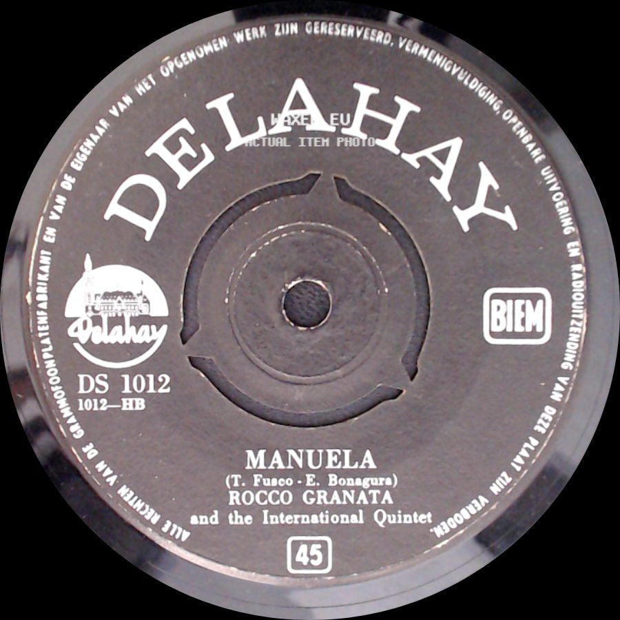 Rocco Granata And The International Quintet - Manuela / Marina side A