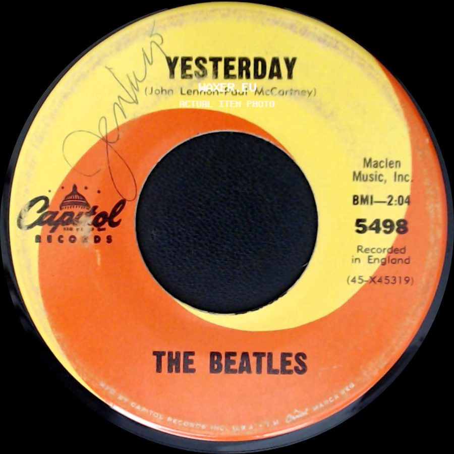 The Beatles - Act Naturally / Yesterday side B