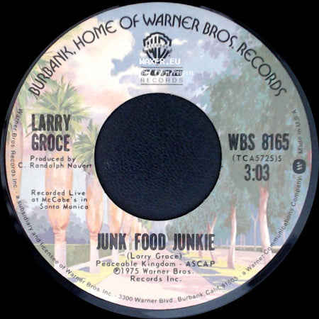 Larry Groce - Junk Food Junkie / Muddy Boggy Banjo Man side A