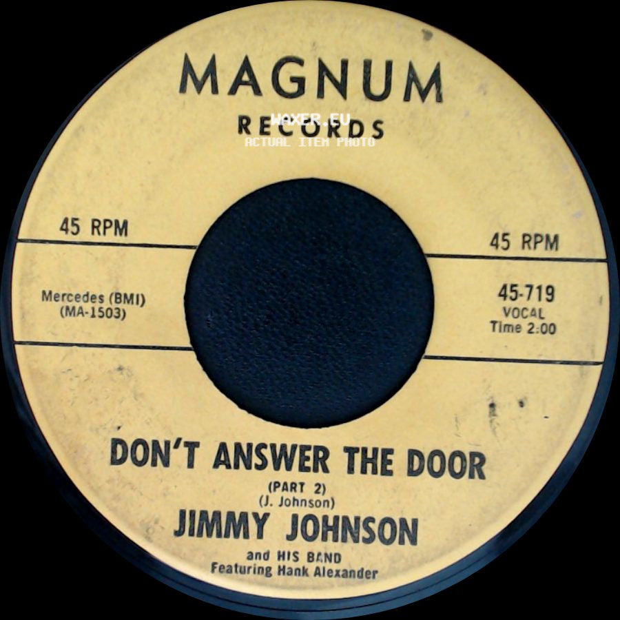 Jimmy Johnson - Don't Answer The Door (Part 1) / Don't Answer The Door (Part 2) side B