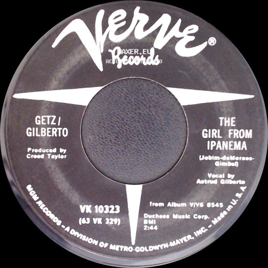 Stan Getz / Getz / Gilberto - Blowin' In The Wind / The Girl From Ipanema side B