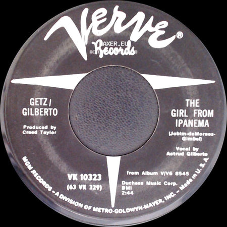 Stan Getz / Getz / Gilberto - Blowin' In The Wind / The Girl From Ipanema side B