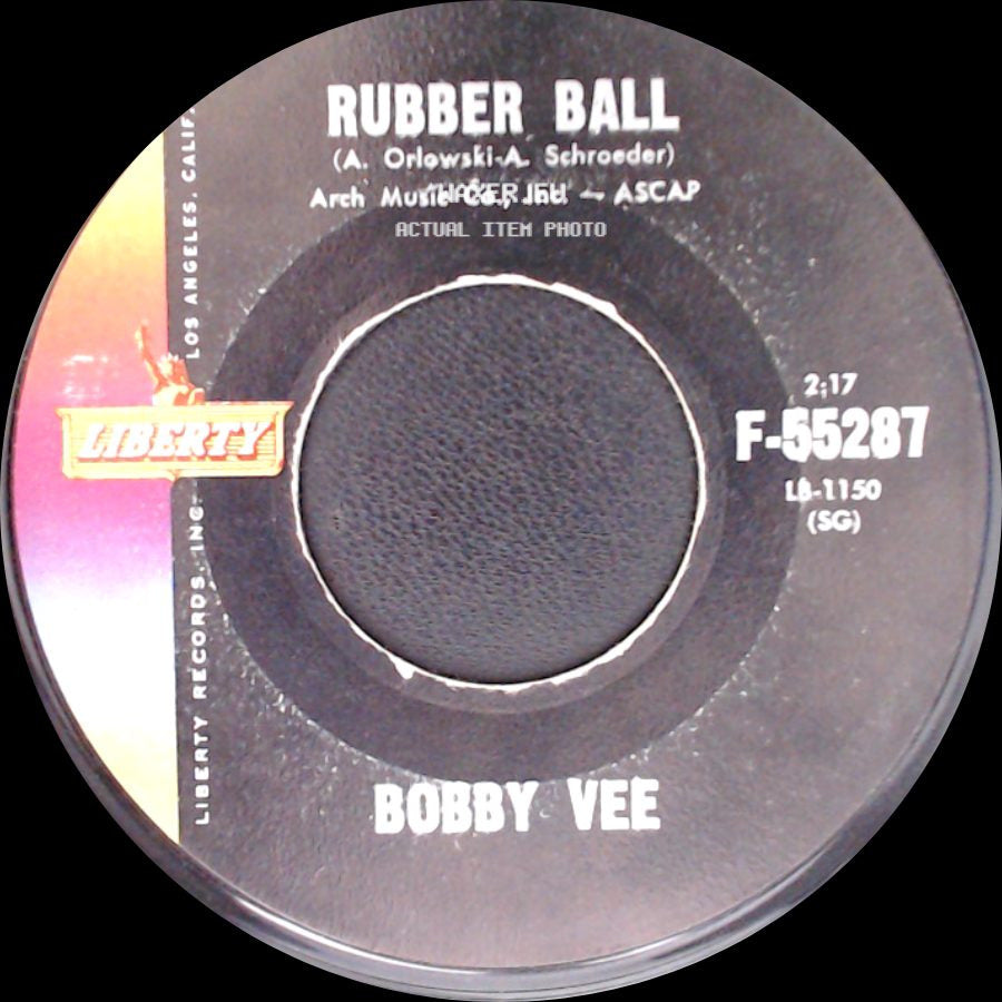 Bobby Vee - Everyday / Rubber Ball side B