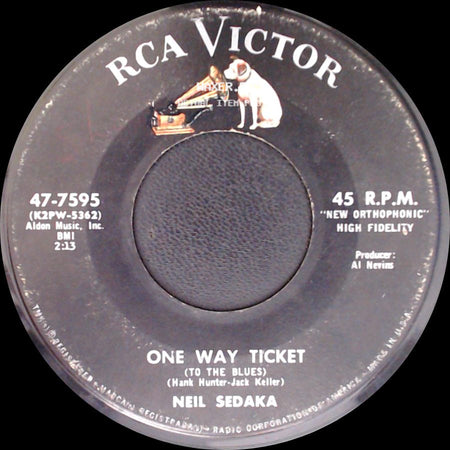 Neil Sedaka - Oh! Carol / One Way Ticket (To The Blues) side B