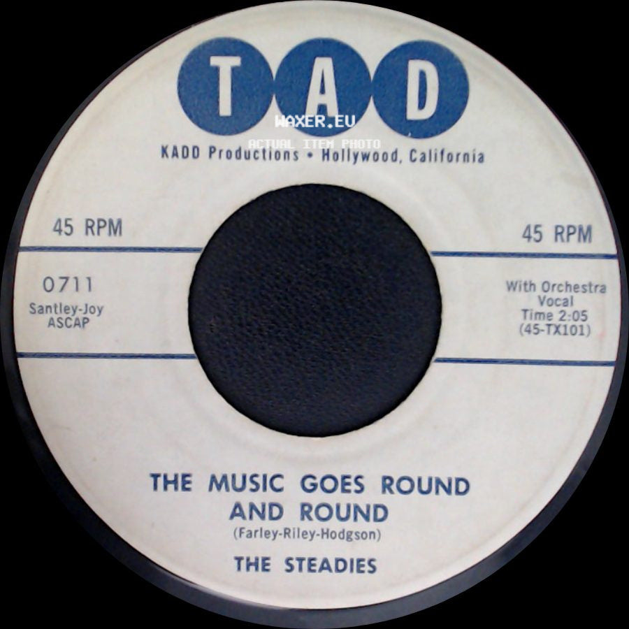 The Steadies - Two Lovers In Love / The Music Goes Round And Round side B