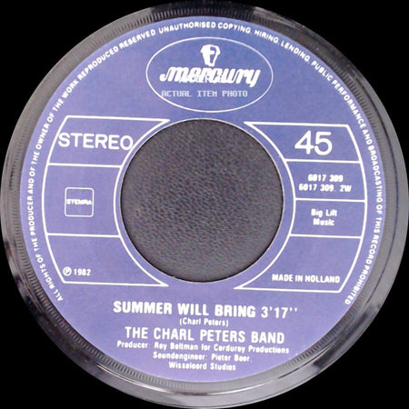 The Charl Peters Band - Moment By Moment / Summer Will Bring side B