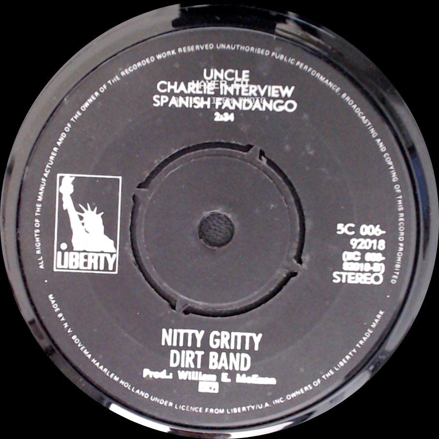 Nitty Gritty Dirt Band - Uncle Charlie Interview / Spanish Fandango / Uncle Charlie Interview / Spanish Fandango side A