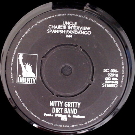 Nitty Gritty Dirt Band - Uncle Charlie Interview / Spanish Fandango / Uncle Charlie Interview / Spanish Fandango side B