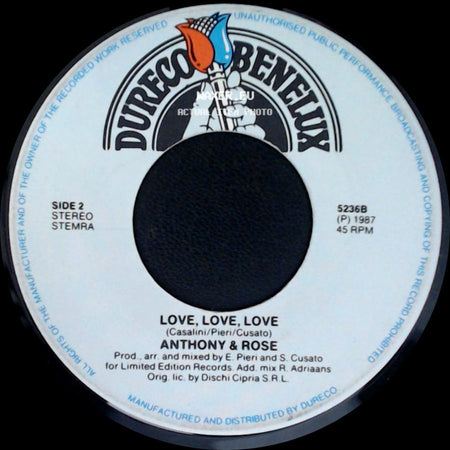 Anthony & Rose - Love Is Everywhere Medley / Love, Love, Love side B