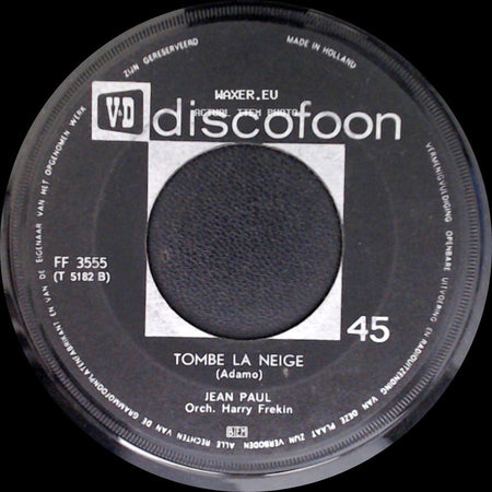 Jean Paul / Dany - Tombe La Neige / Vous Permettez Monsieur? side A