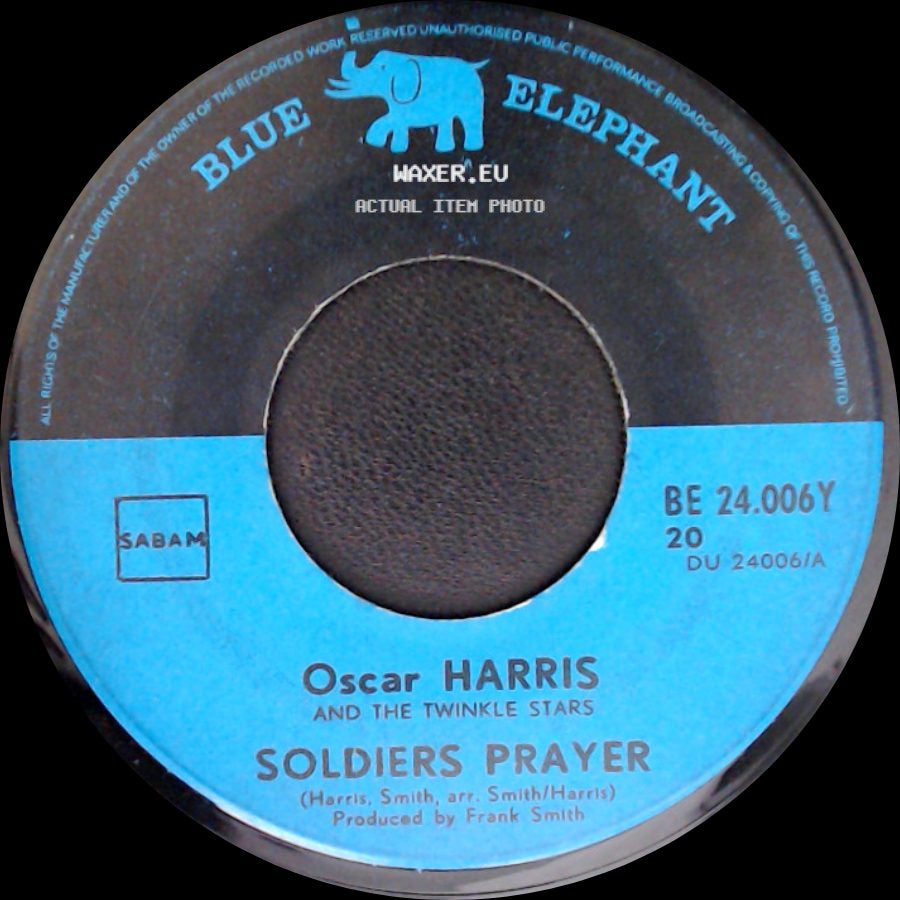 Oscar Harris And The Twinkle Stars - Make This Night A Special One / Soldiers Prayer side B