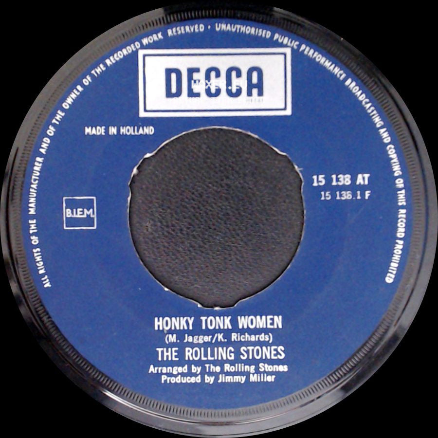 The Rolling Stones - You Can't Always Get What You Want / Honky Tonk Women side B