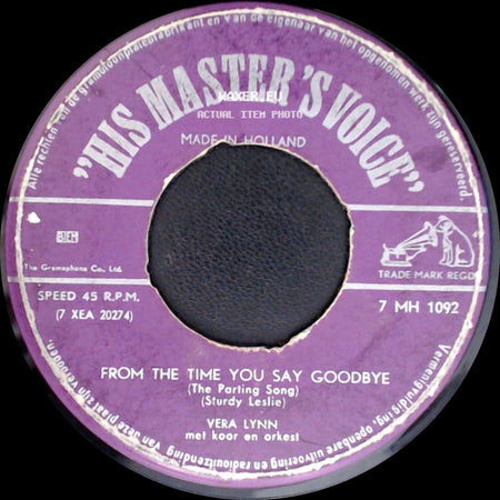 Vera Lynn - From The Time You Say Goodbye / Land Of Hope And Glory side A