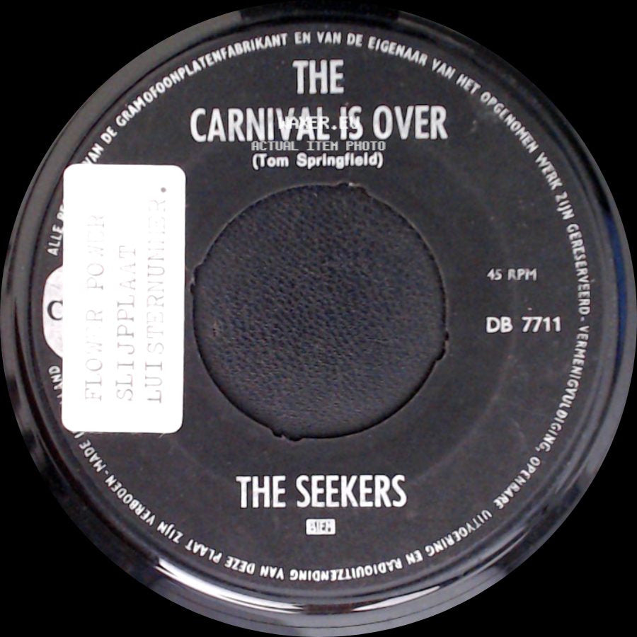The Seekers - We Shall Not Be Moved / The Carnival Is Over side B
