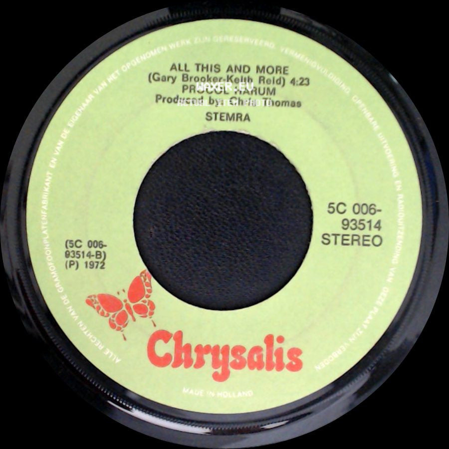 Procol Harum - Conquistador / All This And More side B