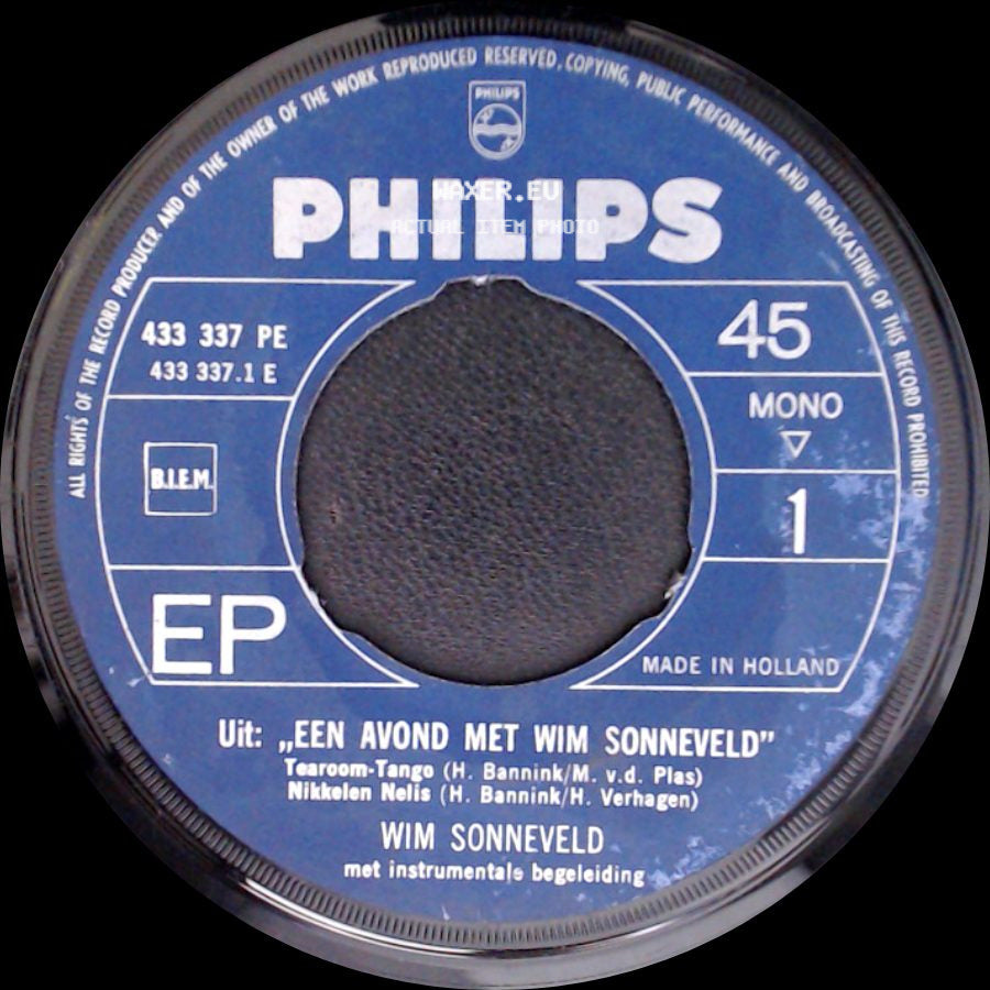 Wim Sonneveld - Uit: "Een Avond Met Wim Sonneveld" - Margootje / Gerrit / Uit: "Een Avond Met Wim Sonneveld" side B