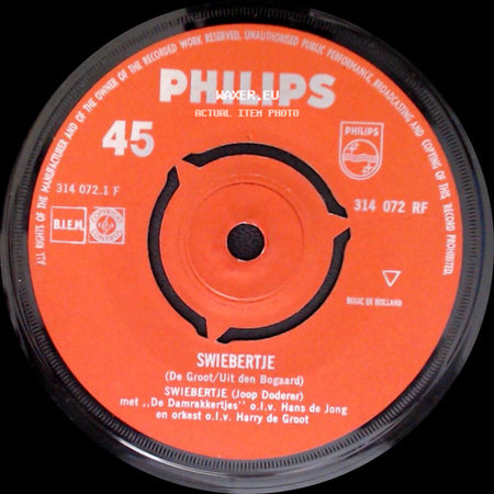 Swiebertje / Swiebertje En Bromsnor - Swiebertje / Unknown Title B side A