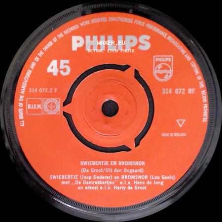Swiebertje / Swiebertje En Bromsnor - Swiebertje / Unknown Title B side B