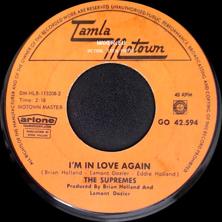 The Supremes - Stop! In The Name Of Love / I'm In Love Again side B