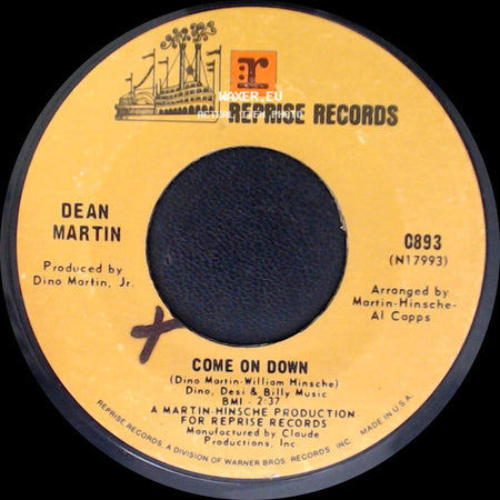 Dean Martin - Down Home / Come On Down side B