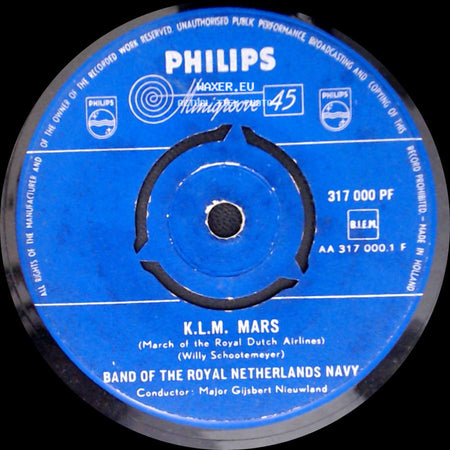 Band Of The Royal Netherlands Navy - K.L.M. Mars / Koning Voetbal side A