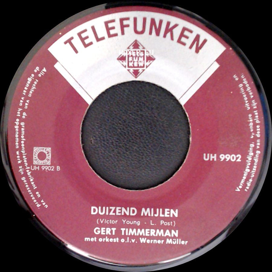 Gert Timmerman - Duizend Mijlen / Bloesem Van Tahiti side A