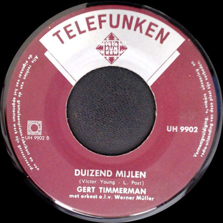 Gert Timmerman - Duizend Mijlen / Bloesem Van Tahiti side A