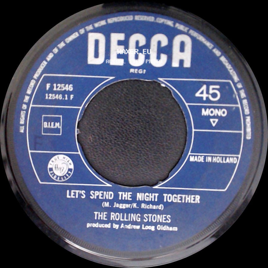 The Rolling Stones - Let's Spend The Night Together / Ruby Tuesday side A