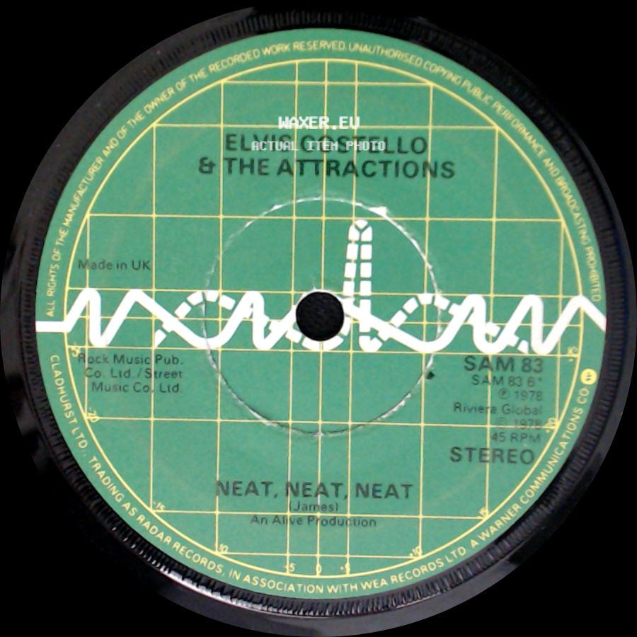 Elvis Costello / Elvis Costello & The Attractions - Stranger In The House / Neat, Neat, Neat side B