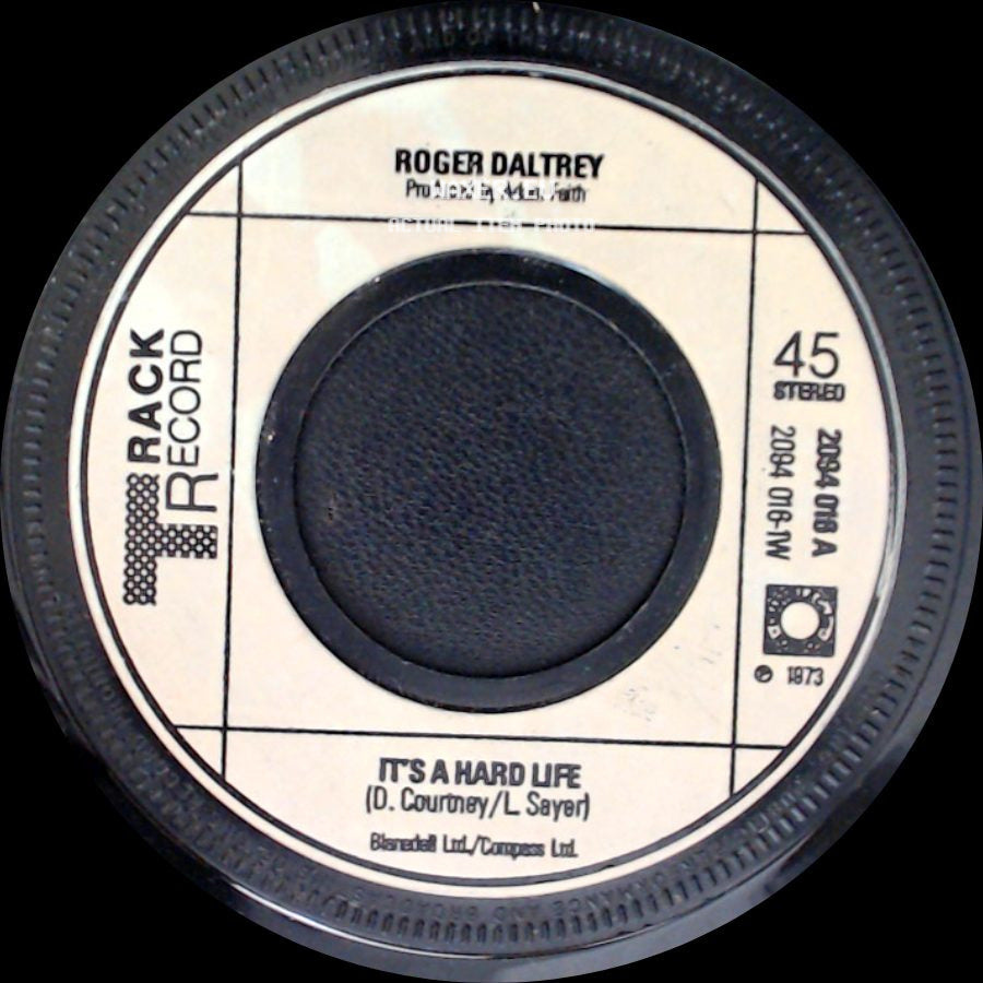 Roger Daltrey - It's A Hard Life / One Man Band side A